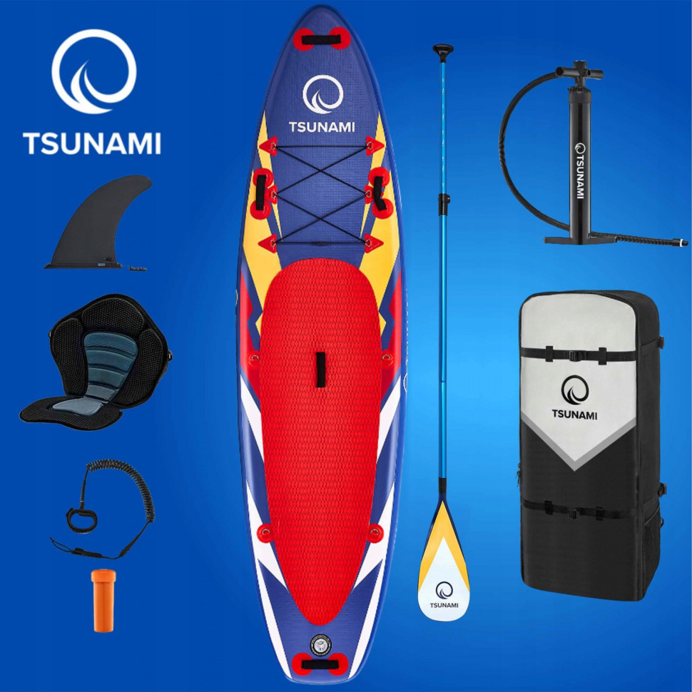 Надувная SUP доска Tsunami T07 с веслом Bolt 320 см