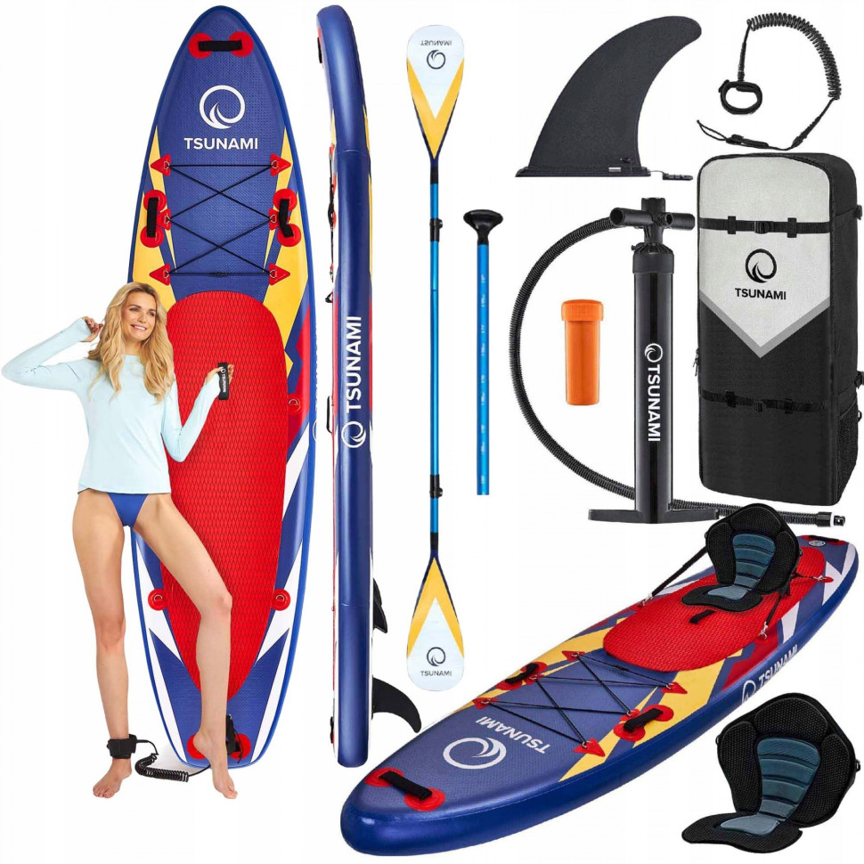 Надувная SUP доска Tsunami T07 с веслом Bolt 320 см