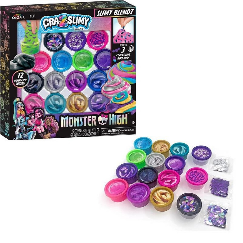 Детский набор Вязкой массы, слайм Monster High Slimy Blendz Cra-Z-Art 72228CRA