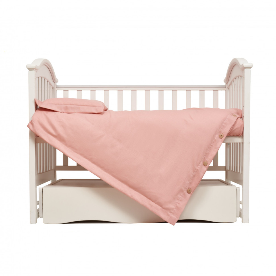 Змінна постільна білизна Linen Twins 3030-TL-24 powder pink, 3 елементи