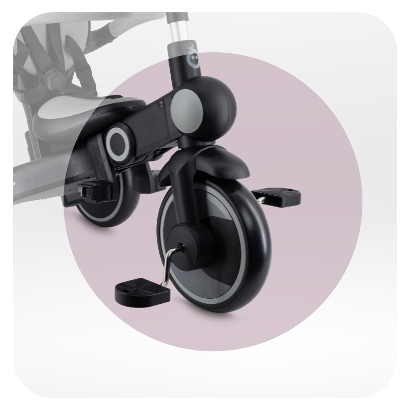 Дитячий триколісний велосипед 4 в 1 SOLIVIA MoMi ROTR00017 grey