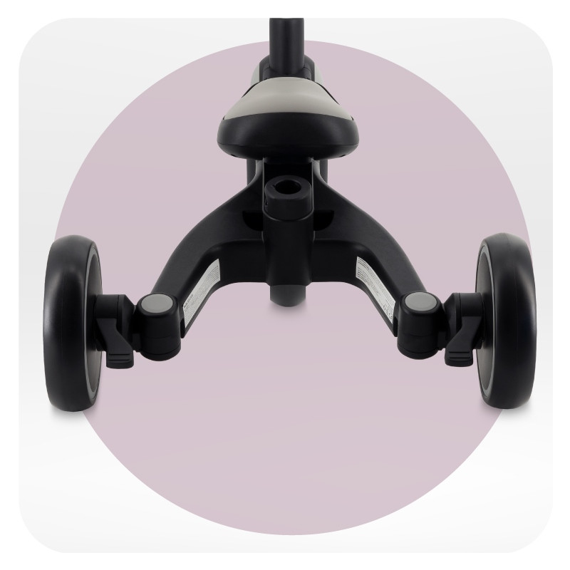 Дитячий триколісний велосипед 4 в 1 SOLIVIA MoMi ROTR00017 grey