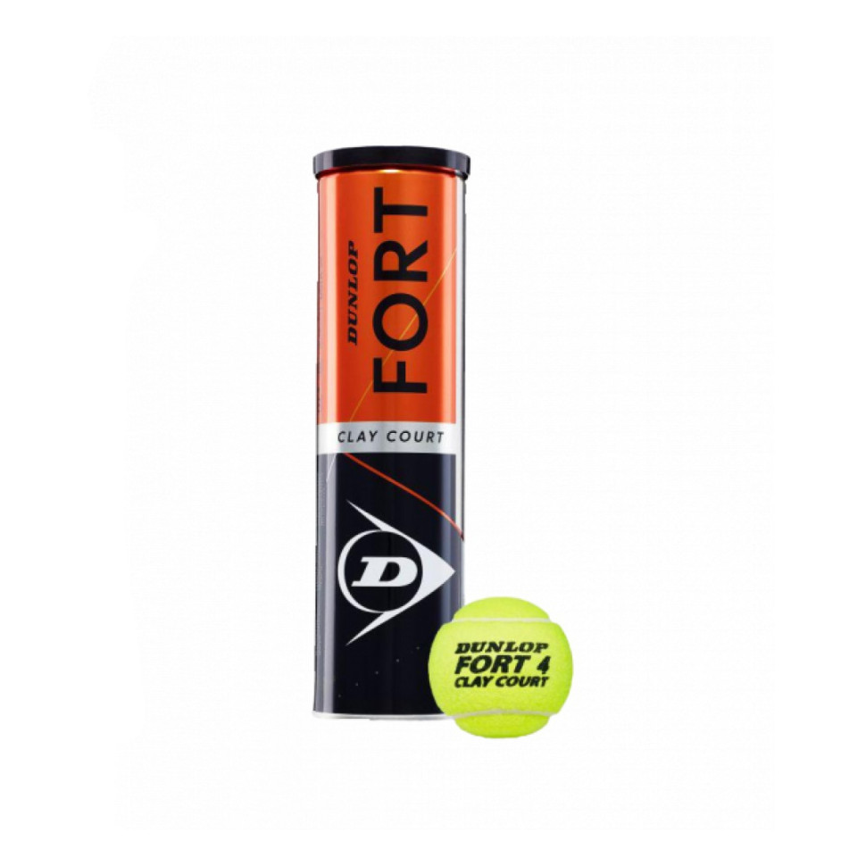 Мячи для тенниса Fort clay court Dunlop 601318, 4 шт