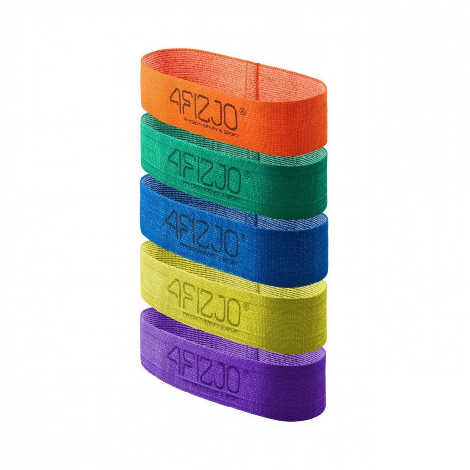 Гумка для фітнесу та спорту Flex Band 4FIZJO 4FJ0155, 5 шт, 1-29 кг