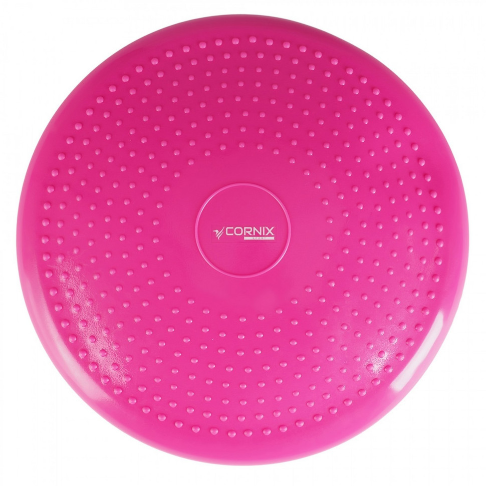 Балансировочная подушка-диск Cornix XR-0055, 33 см (сенсомоторная) массажная, Pink