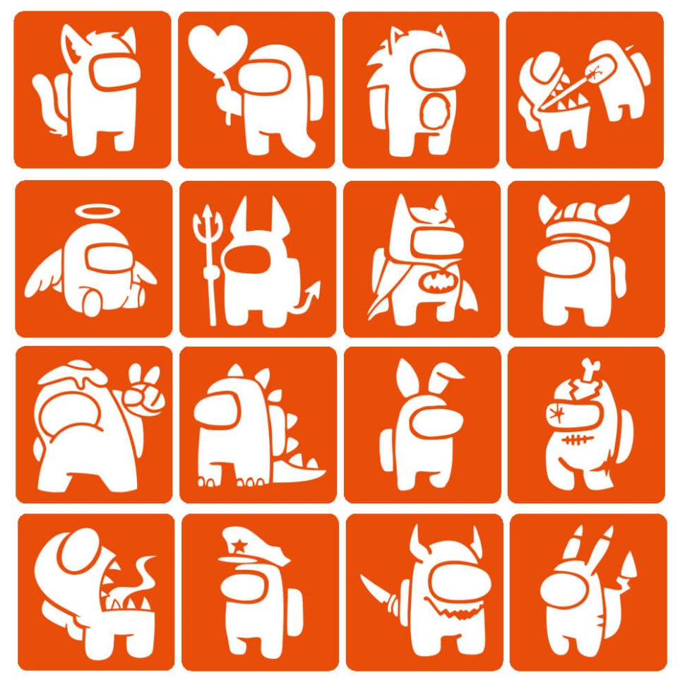 Набір трафаретів для біо-тату 