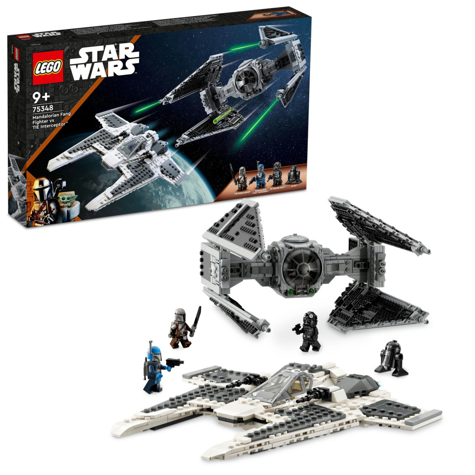 Конструктор LEGO Star Wars™ Мандалорський винищувач проти Перехоплювача TIE 75348, 957 деталей 