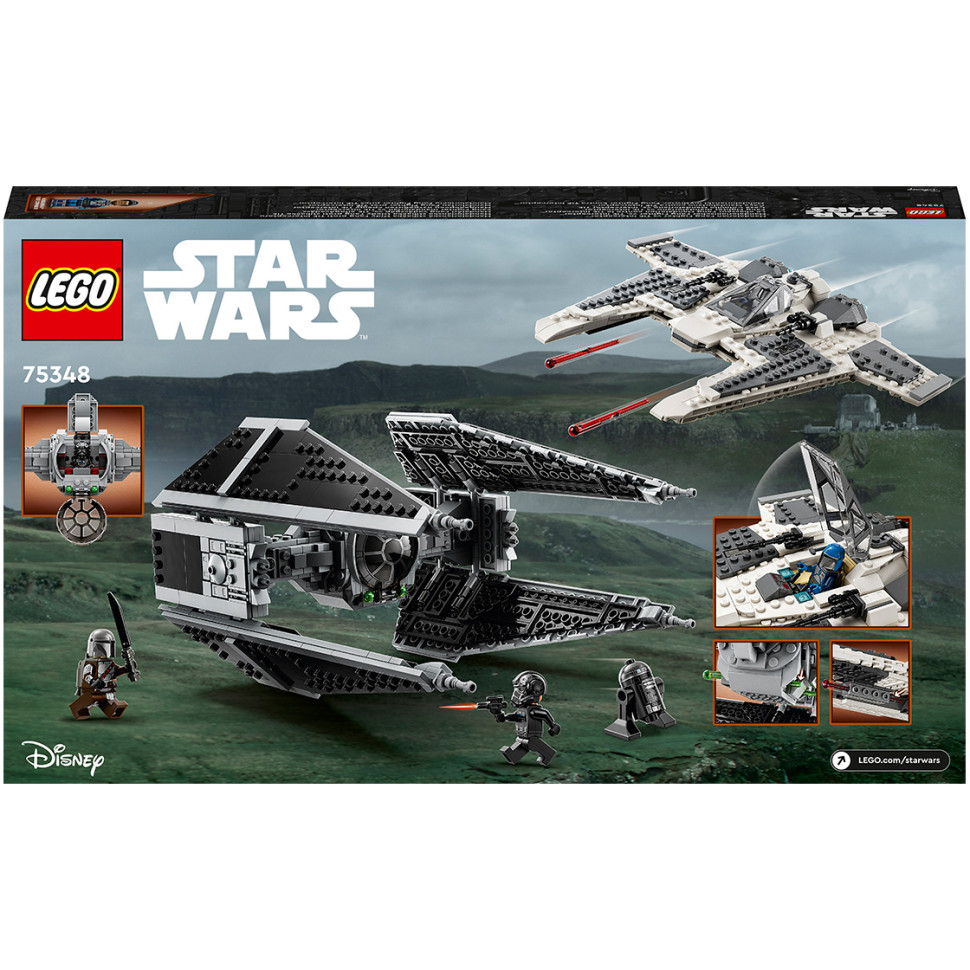 Конструктор LEGO Star Wars™ Мандалорський винищувач проти Перехоплювача TIE 75348, 957 деталей 