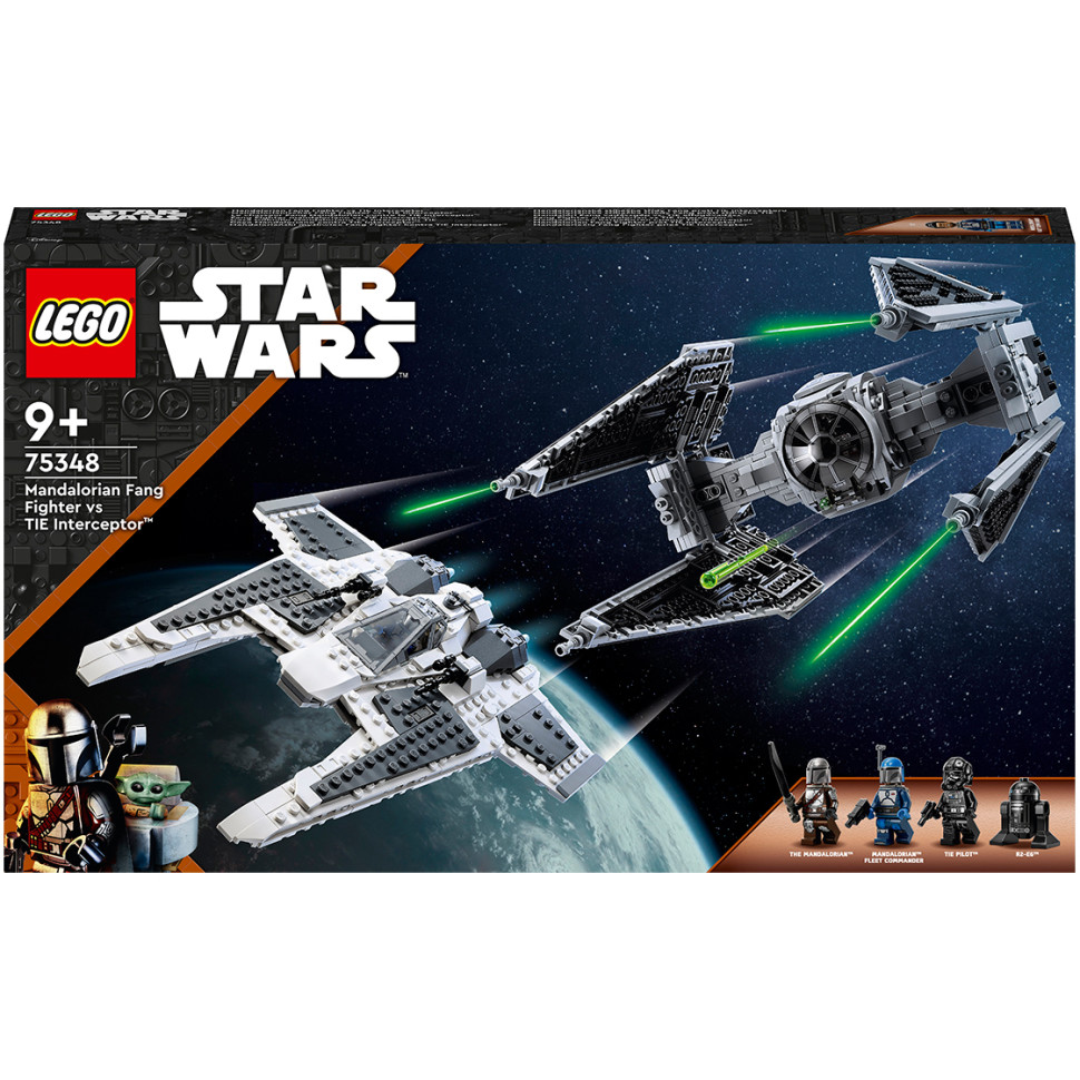 Конструктор LEGO Star Wars™ Мандалорський винищувач проти Перехоплювача TIE 75348, 957 деталей 
