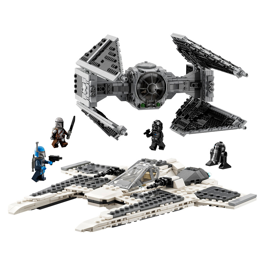 Конструктор LEGO Star Wars™ Мандалорський винищувач проти Перехоплювача TIE 75348, 957 деталей 