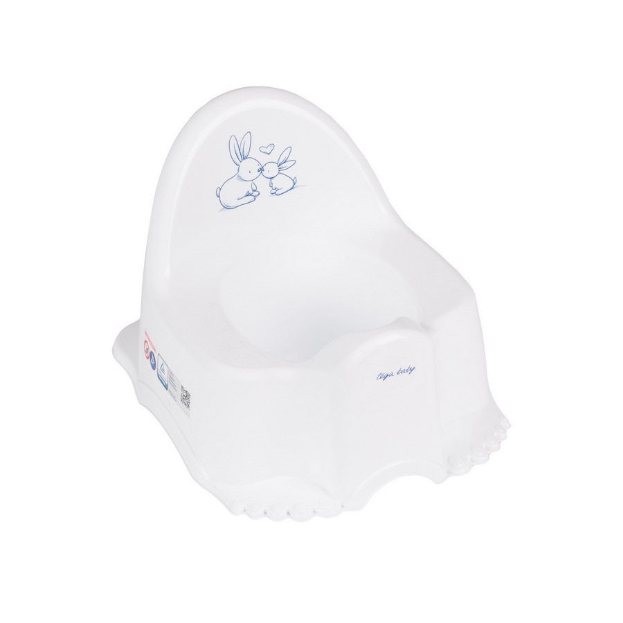 Горщик дитячий «Зайчики» Tega Baby PO-059-103 білий