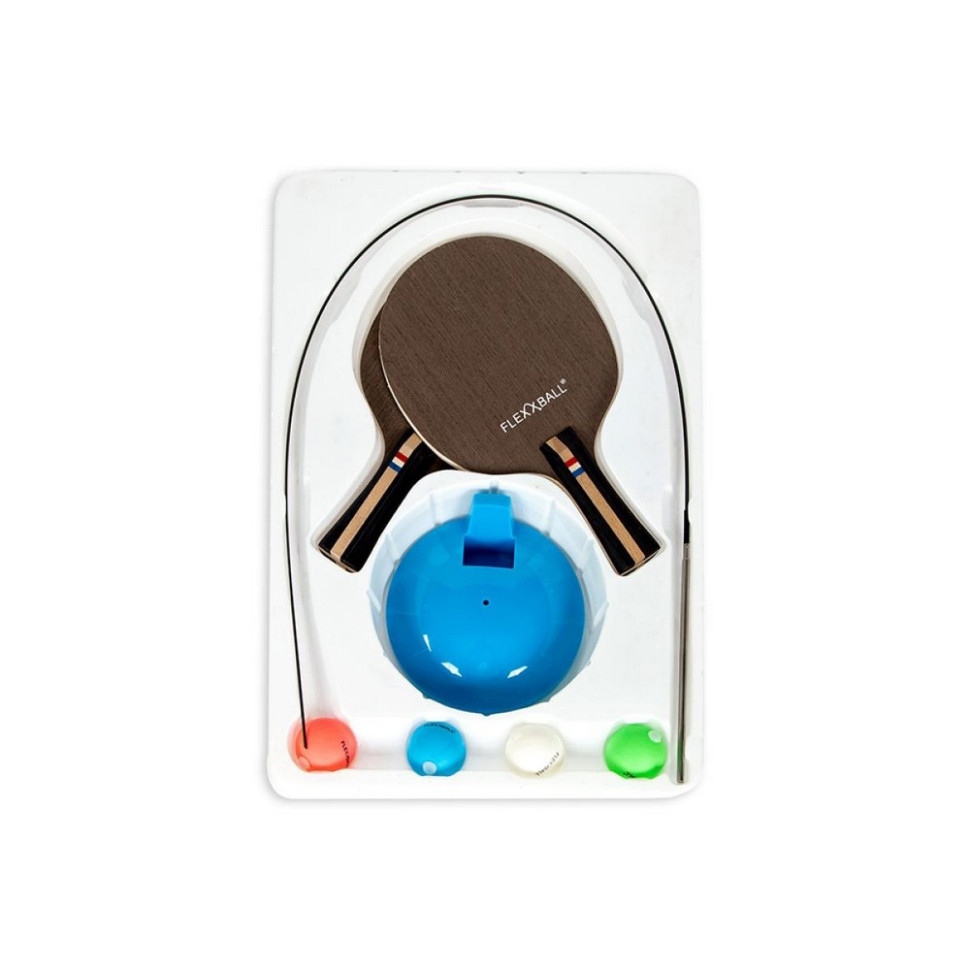 Гра в пінг понг Flexxball 2547TT, blue 2 ракетки 4 м'ячики, стійка