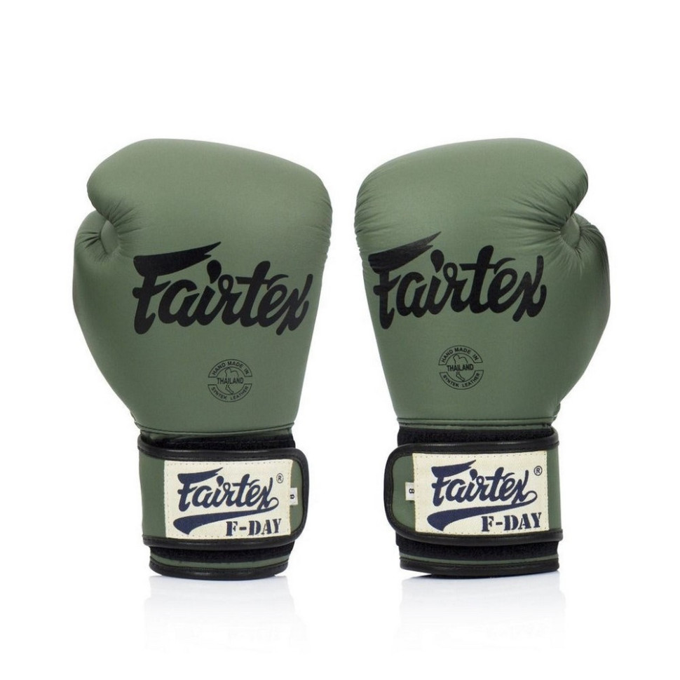 Боксерські рукавиці BGV11 Fairtex BGV11_16oz_Green 16 унцій (бинти в комплекті)