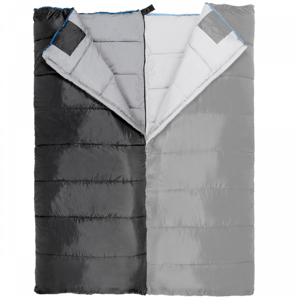 Спальный мешок (спальник) одеяло SportVida SV-CC0069 Black/Grey