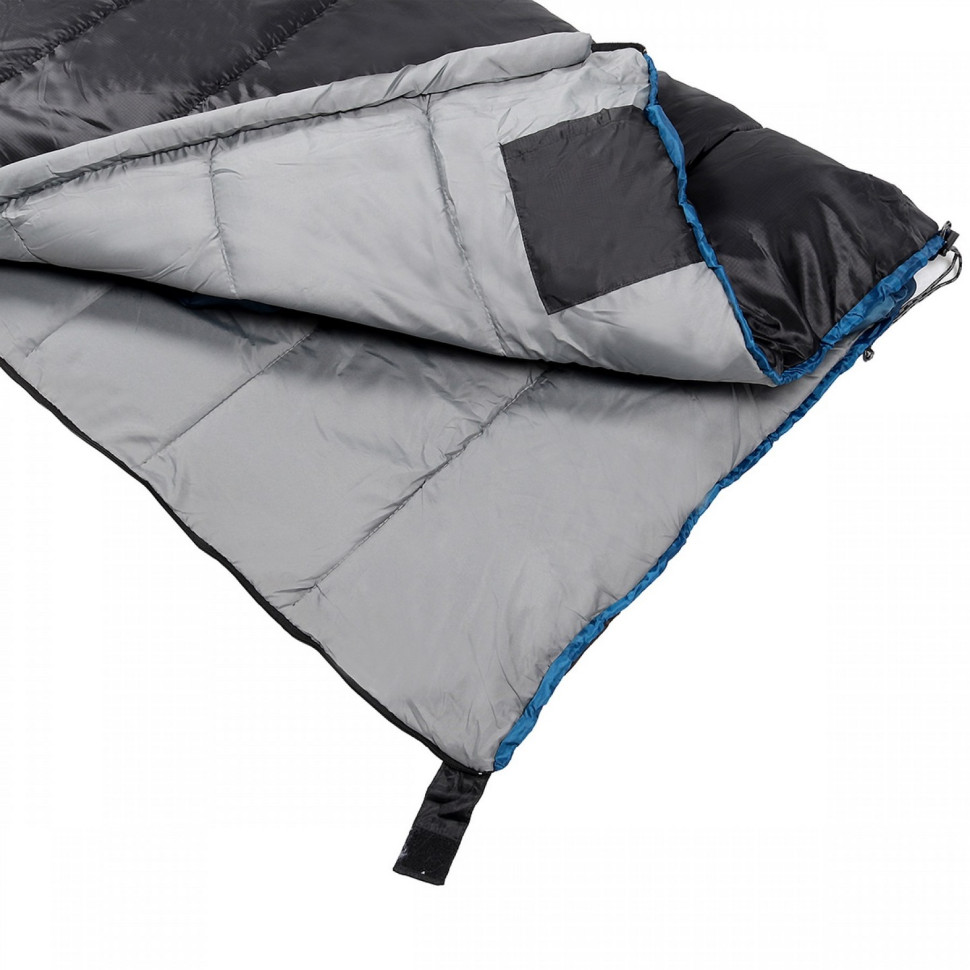 Спальный мешок (спальник) одеяло SportVida SV-CC0069 Black/Grey
