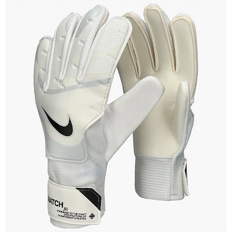 Вратарские перчатки NK GK MATCH JR - HO23 Nike FJ4864-100-4 бежевый, серый 13,6 см