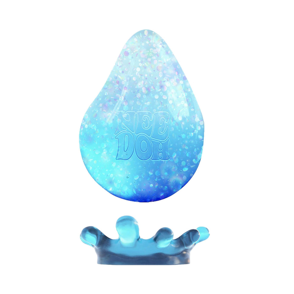 Игрушка-антистресс Капля релакса NeeDoh DRDND(Blue) с подставкой