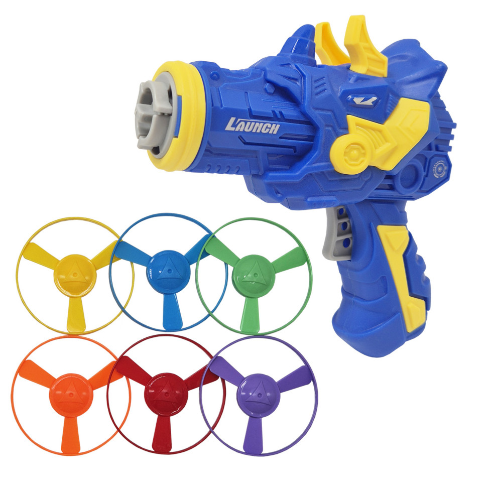 Развлекательная игра-запускалка Динозаврик Bambi 123-1K4(Blue) 6 дисков