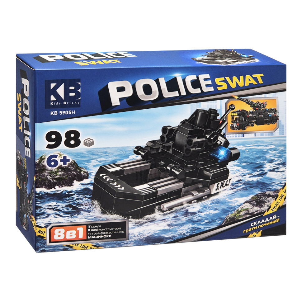 Дитячий конструктор Police SWAT Limo Toy KB 5905H пластик, 98 деталей