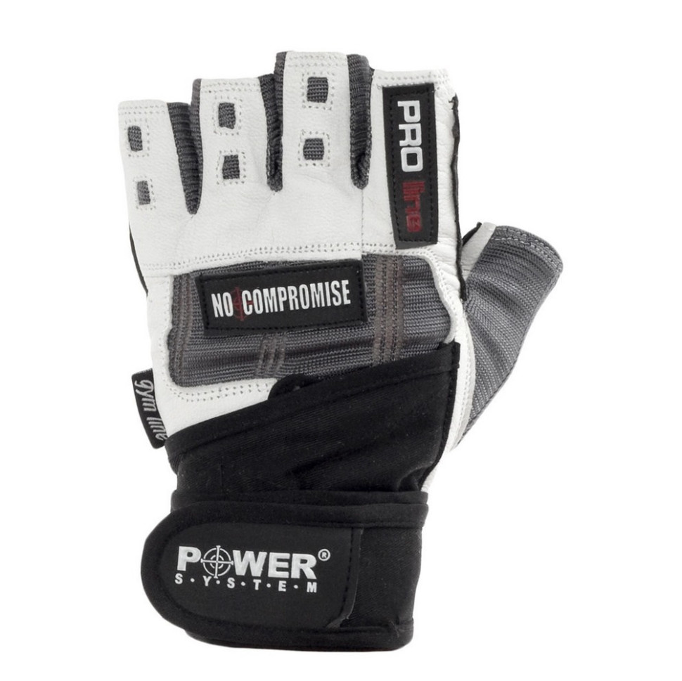 Рукавички для фітнесу No Compromise Power System PS-2700_XL_Grey-White, XL 24 см