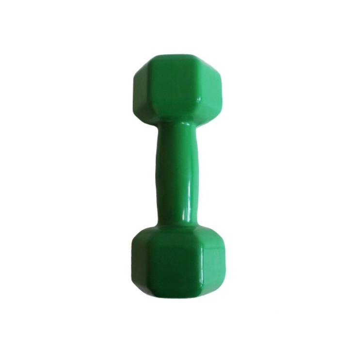 Аэробная виниловая гантель VDD-01 Fitnessport 10175FS, зеленый 4 кг