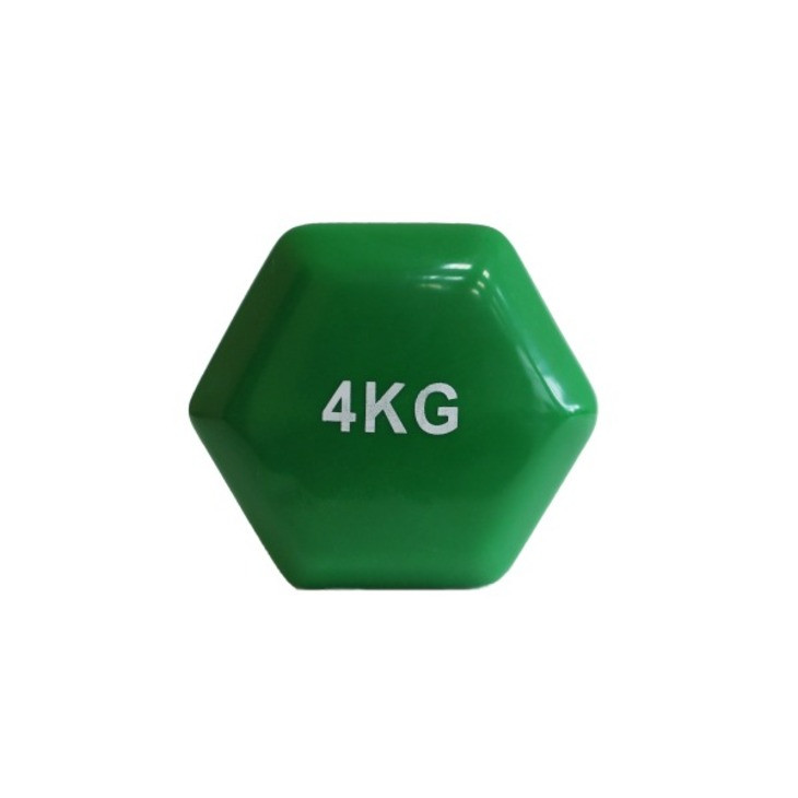Аэробная виниловая гантель VDD-01 Fitnessport 10175FS, зеленый 4 кг