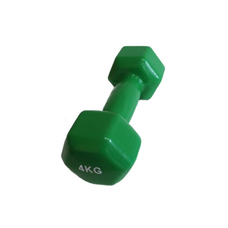 Аэробная виниловая гантель VDD-01 Fitnessport 10175FS, зеленый 4 кг