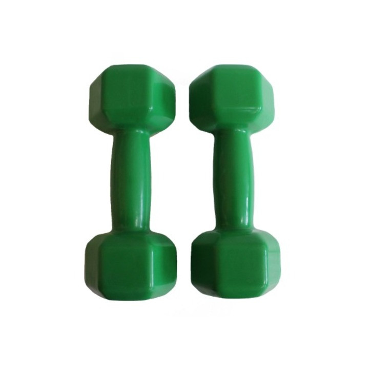 Аэробная виниловая гантель VDD-01 Fitnessport 10175FS, зеленый 4 кг