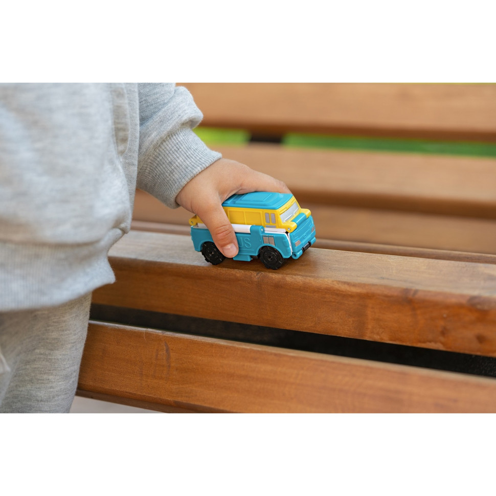 Машинка-трансформер Flip Cars 2 в 1 Міський транспорт, Автобус і Мікроавтобус EU463875-11