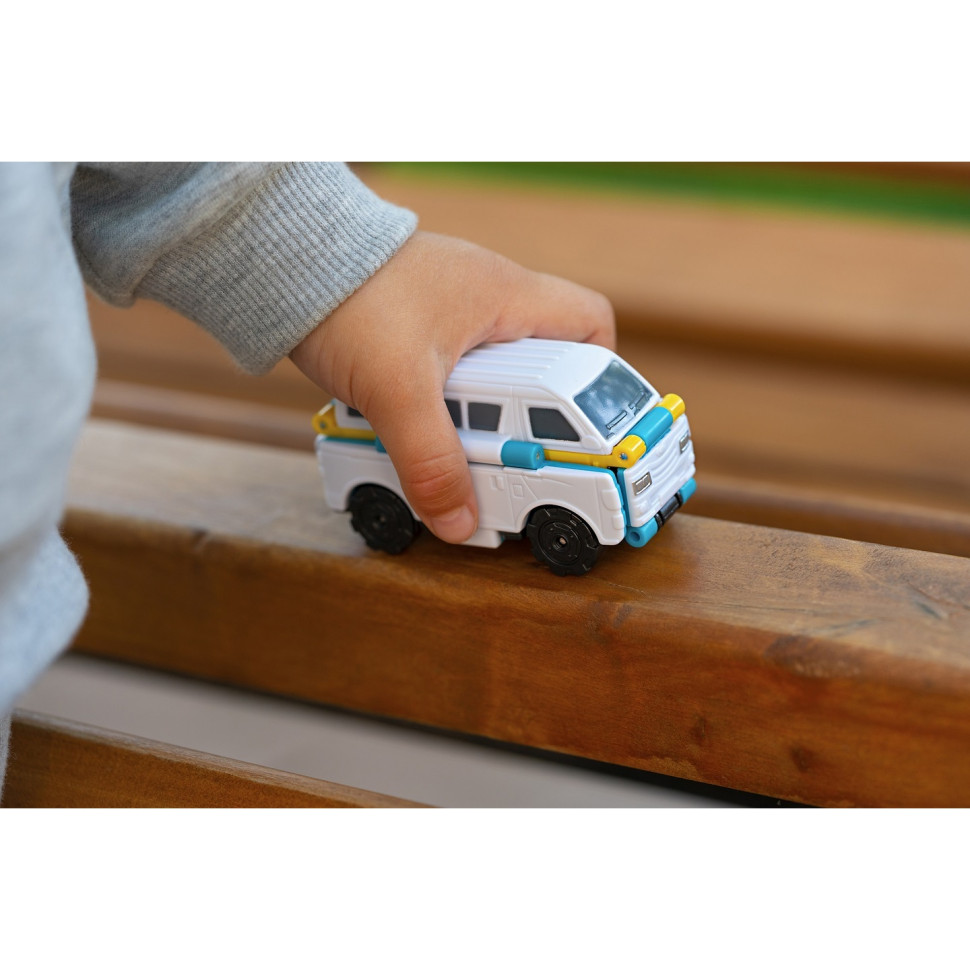Машинка-трансформер Flip Cars 2 в 1 Міський транспорт, Автобус і Мікроавтобус EU463875-11