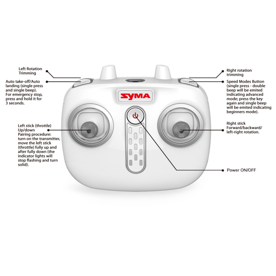 Вертолёт игрушечный на ридиоуправлении Syma S5H с барометром и гироскопом, 23 см