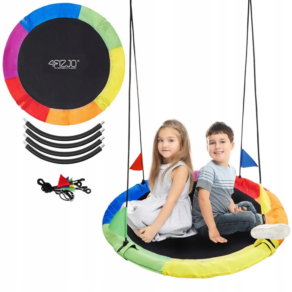 Гойдалка-гніздо кругла 4FIZJO 4FJ0597 XL 110 см