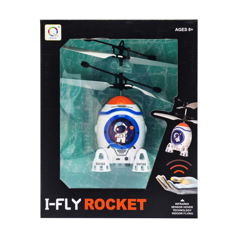 Летающая интерактивная игрушка Ракета I-FLY ROCKET Bambi 2740C на аккумуляторе