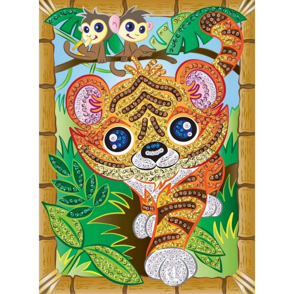 Набір для творчості Sequin Art SMOOGLES Тигр SA1815