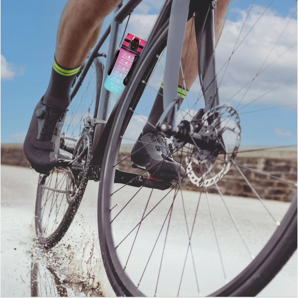Спортивна пляшка для воды 4FIZJO 4FJ0628 Pink/Sky Blue 500 мл