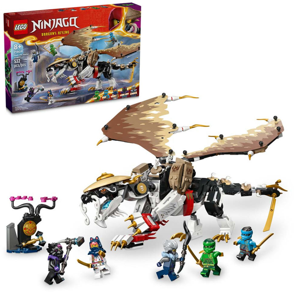 Конструктор LEGO NINJAGO Егалт Король Драконів 71809, 532 деталі