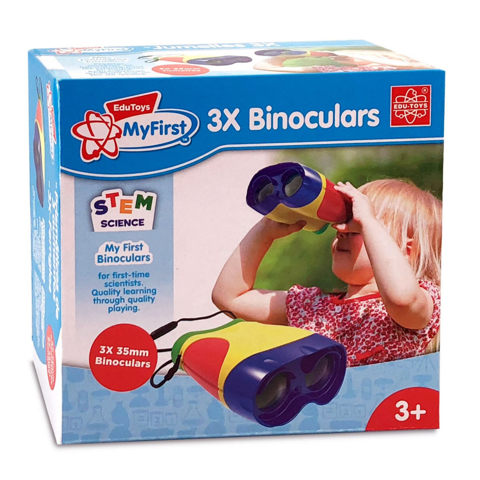 Мой первый бинокль 3x Edu-Toys JS006 диаметр объектива 35 мм