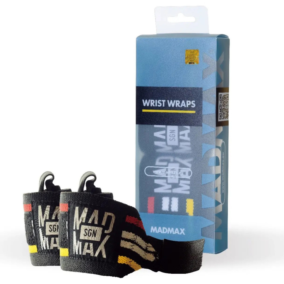 Кистовые бинты Wrist Wraps MadMax MFA-291-U Black