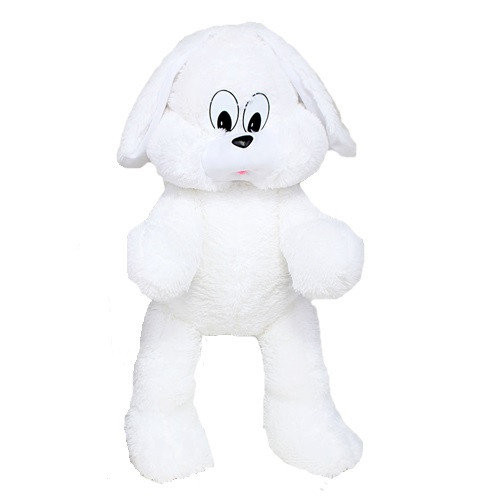 Мягкая игрушка Alina Toys зайка Снежок 65 см белый 5784738ALN