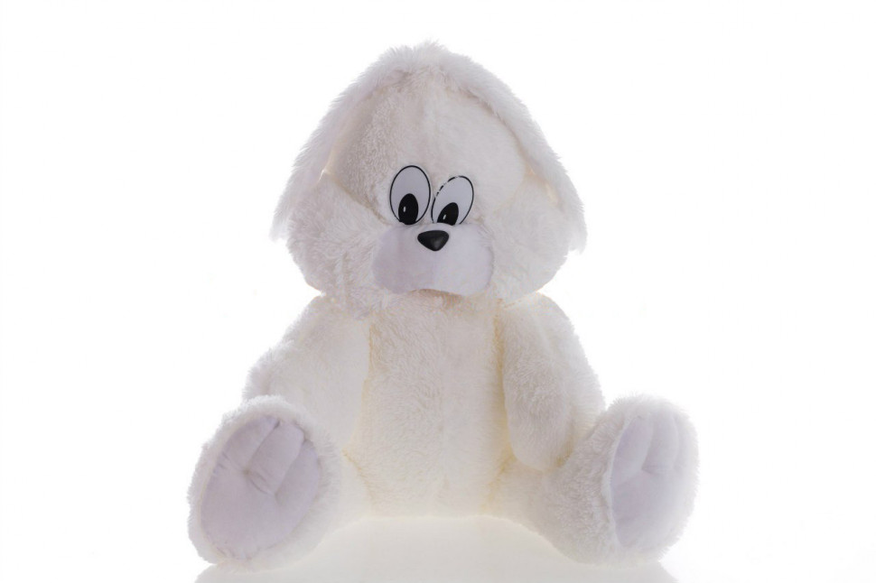 Мягкая игрушка Alina Toys зайка Снежок 65 см белый 5784738ALN