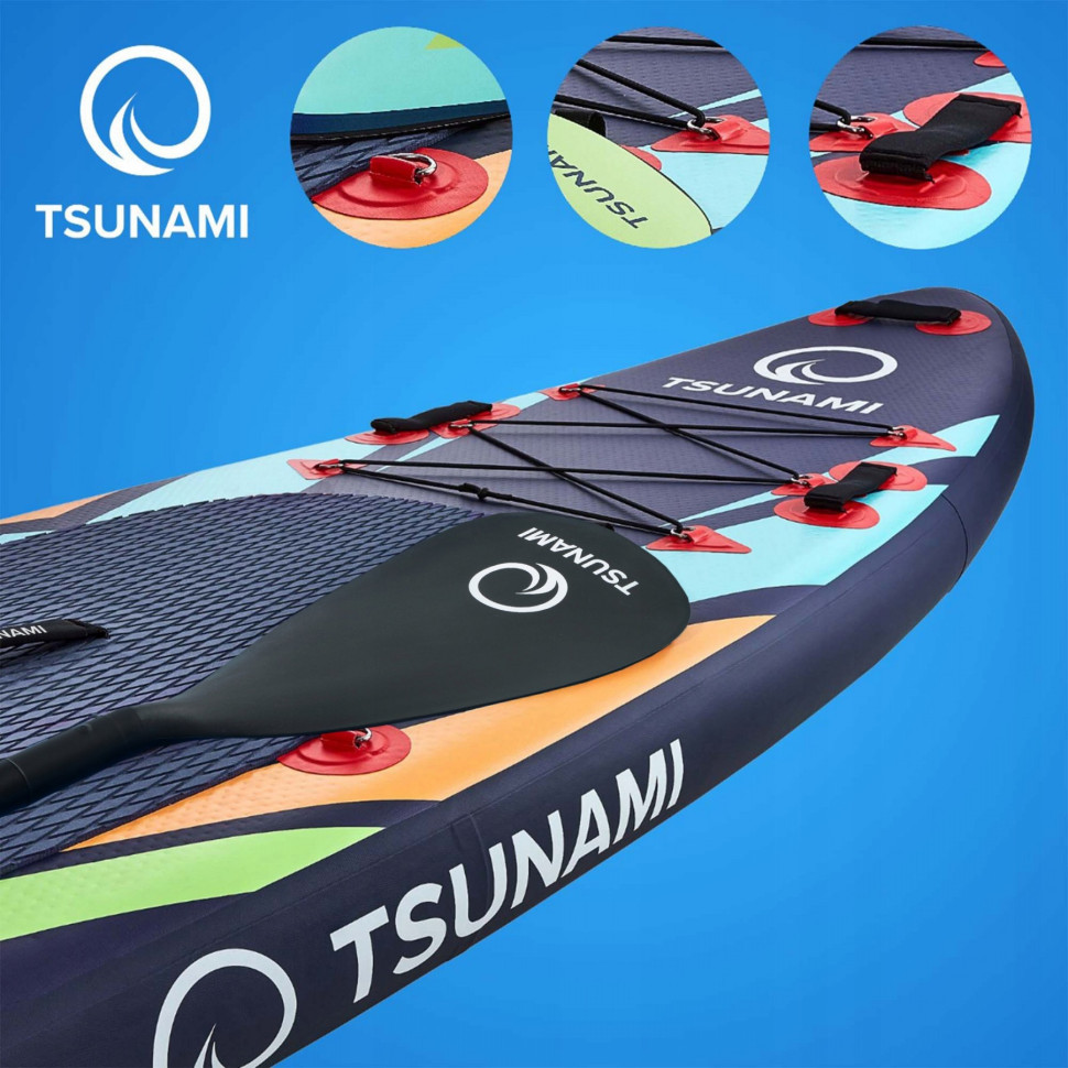 Надувная SUP доска Tsunami T08 с веслом Bolt 320 см 