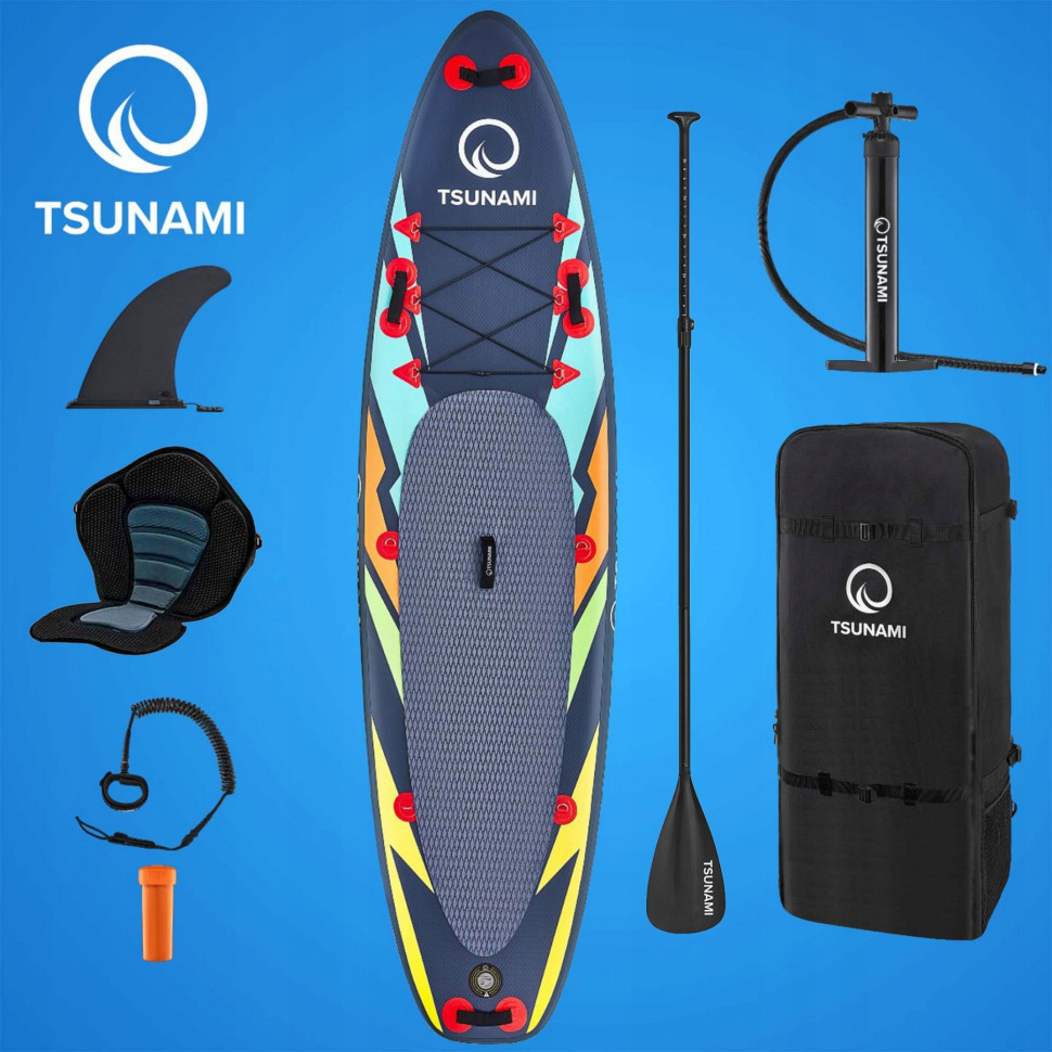 Надувная SUP доска Tsunami T08 с веслом Bolt 320 см 