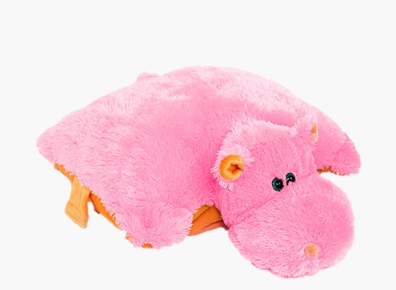Мягкая игрушка-подушка Alina Toys бегемот 55 см розовый 5784773ALN
