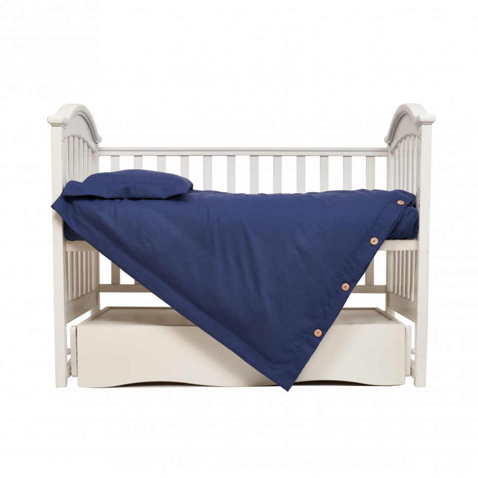 Змінна постільна білизна Linen Twins 3030-TL-09 dark blue, 3 елементи