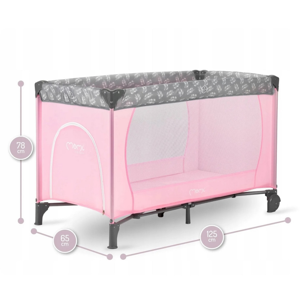 Детский манеж MoMi BELOVE LOZE00016 розовый