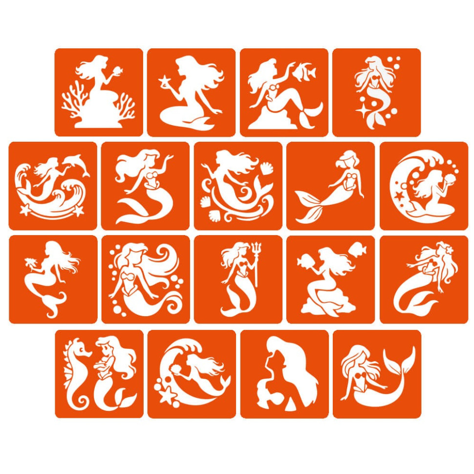 Набір трафаретів для біо-тату 