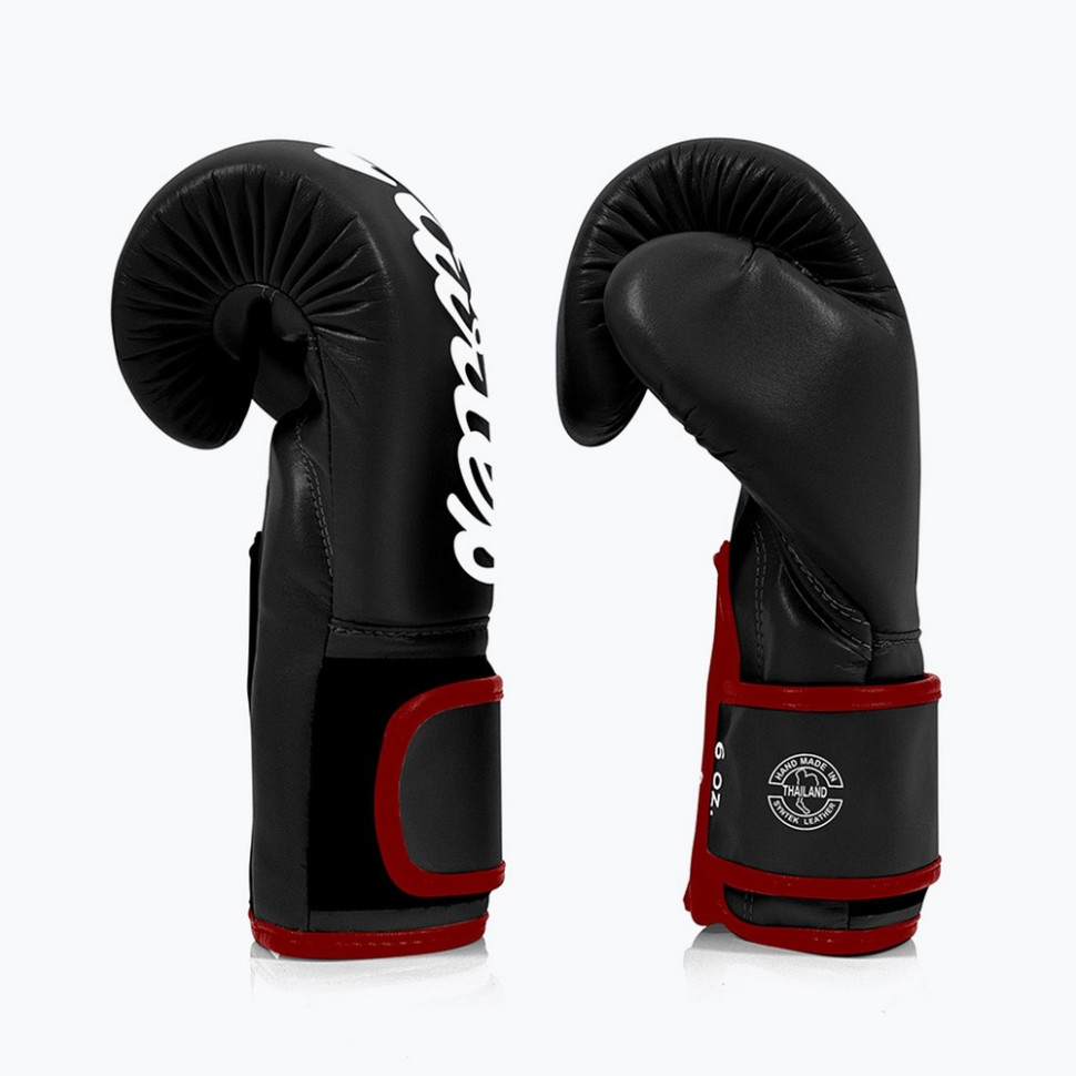 Боксерские перчатки BGV14 Fairtex BGV14_10oz_Black 10 унций (бинты в комплекте)