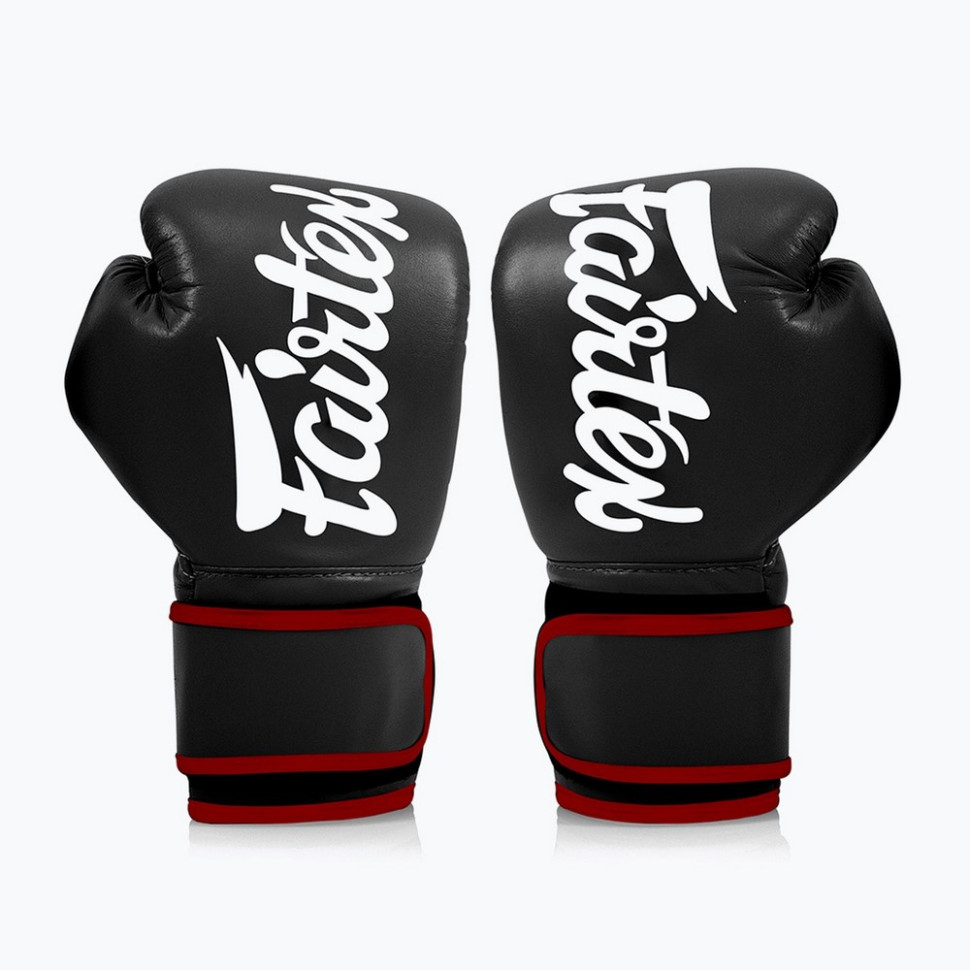 Боксерские перчатки BGV14 Fairtex BGV14_10oz_Black 10 унций (бинты в комплекте)