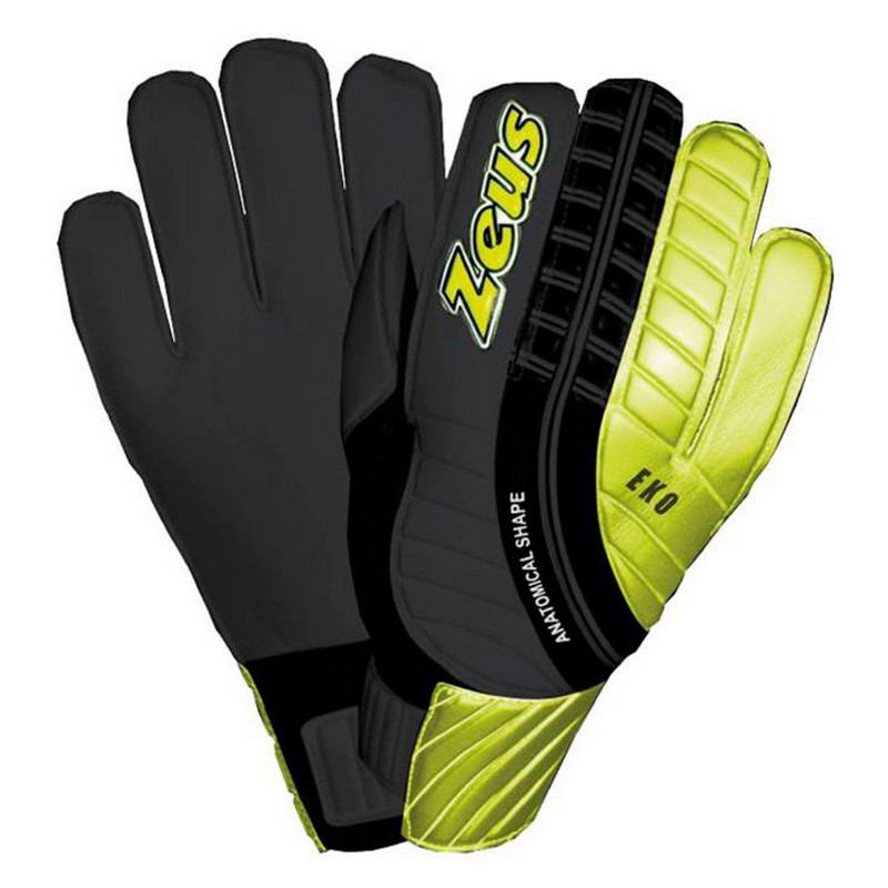Перчатки вратарские GUANTO EKO Zeus Z01455-9 черный, серый, золотой