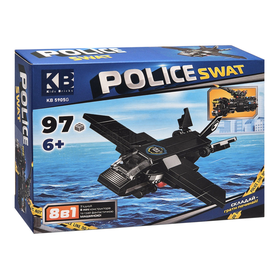 Дитячий конструктор Police SWAT Limo Toy KB 5905G пластик, 97 деталей